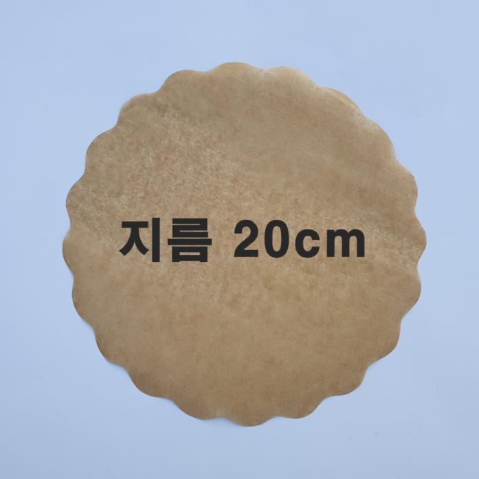 꽃무늬 브라운원형종이호일(지름20cm*600장/1000장접시받침용