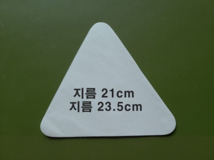 삼각형종이호일(지름21/23.5cm*600장/1000장)접시받침용,사이간지용